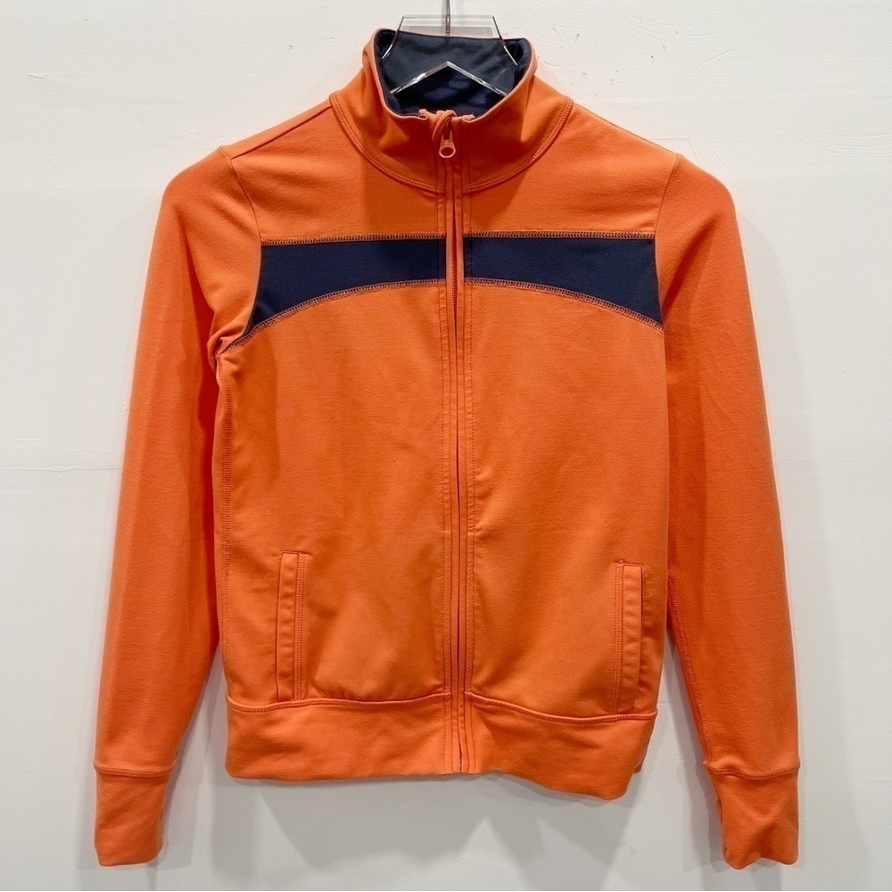 Zella Girl Orange Full Xip Athleisure Jacket Large 14